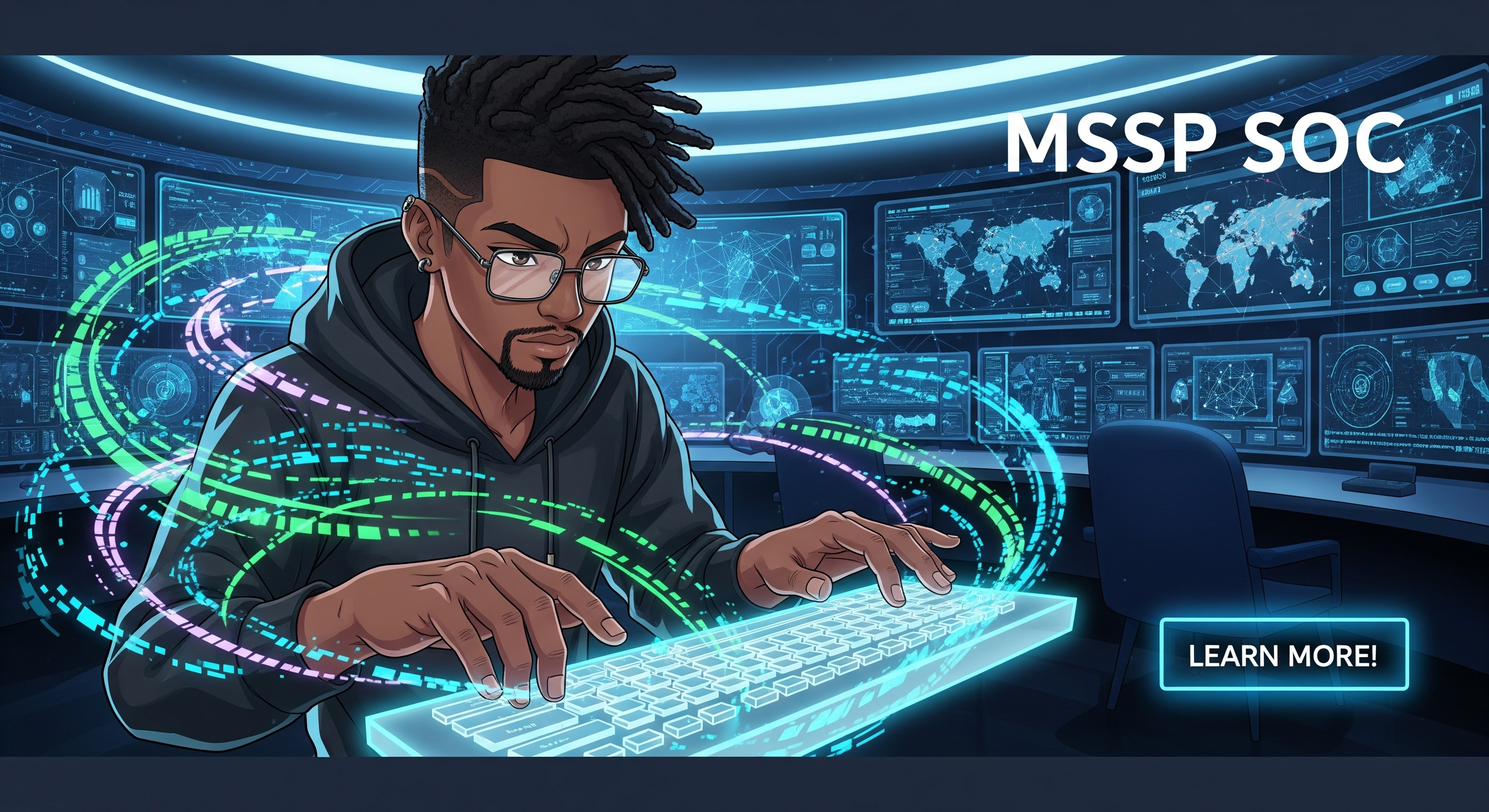 Futuristic SOC with wellness integration